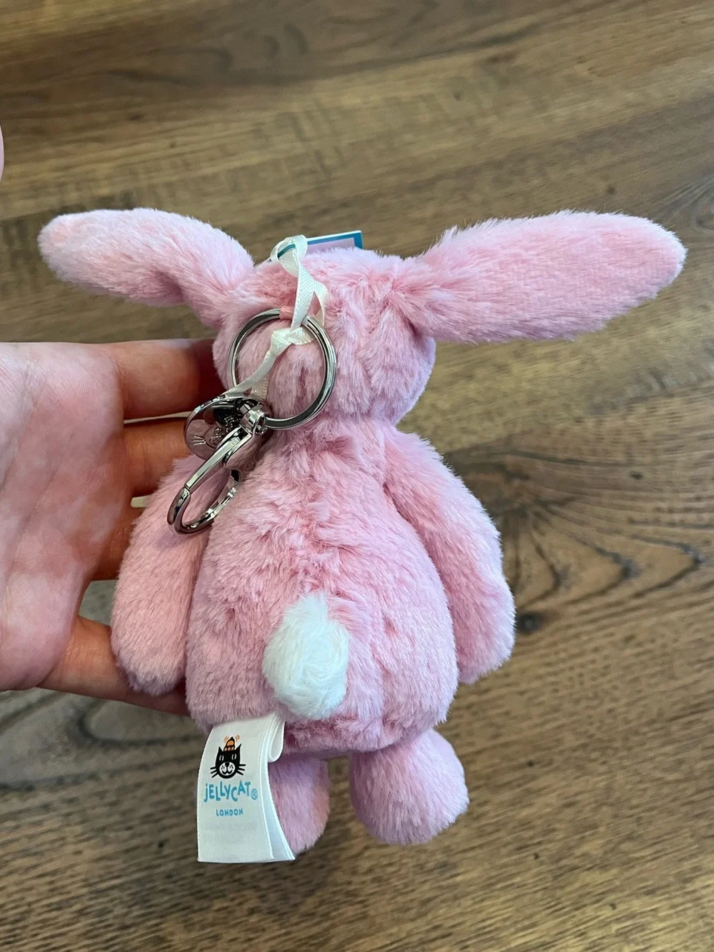 Jellycat Blushkin Blossom Bunny Bag Charm BNWT with dust bag